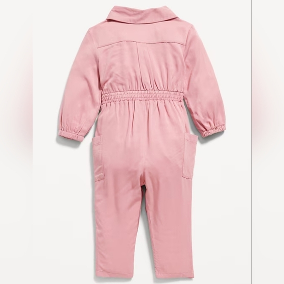 Old Navy Long-Sleeve Utility Pocket Jumpsuit for Baby 12-18 months - Picture 2 of 7